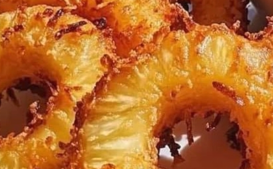 **Coconut Crusted Pineapple Rings**