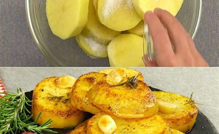 Roasted Potato Slices