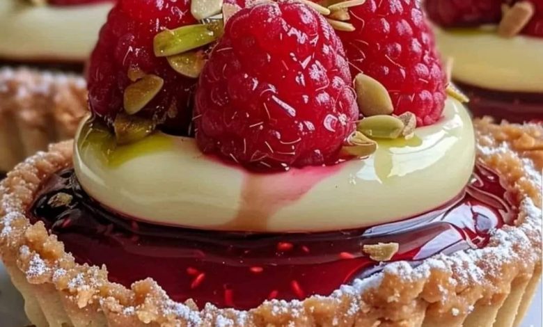 Raspberry White Chocolate Tarts Recipe